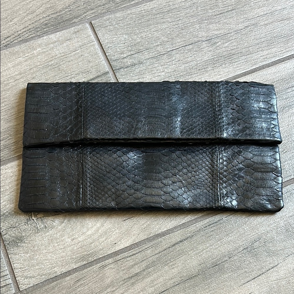 Primary Black Textured Clutch